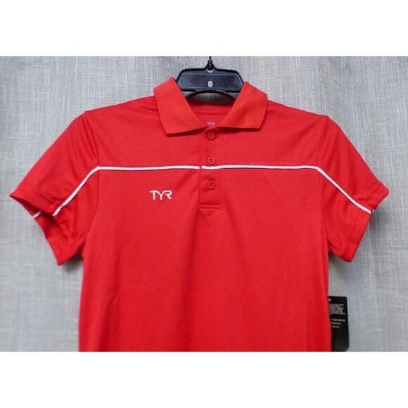 $39.99 TYR ALLIANCE FEMALE TECH POLO, Red, XS - Picture 7 of 10